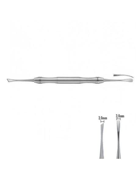 Periostótomo Glickmann Mini 3,0mm - 3,0mm Liquid Steel Carl Martin