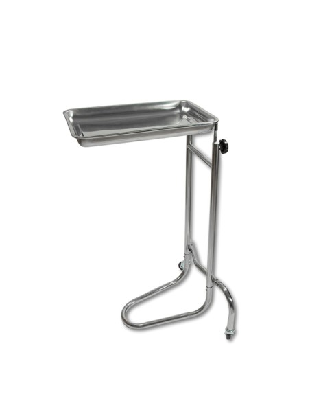 Carrito con 2 Ruedas, Apoyo y Bandeja Extraíble, Acero Inox, Mestra