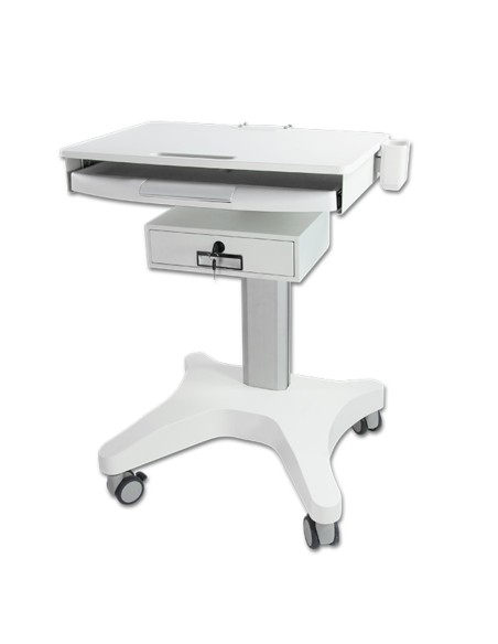 Carrito para Escaner Intraorral con 4 Enchufes y Cajón de Mestra