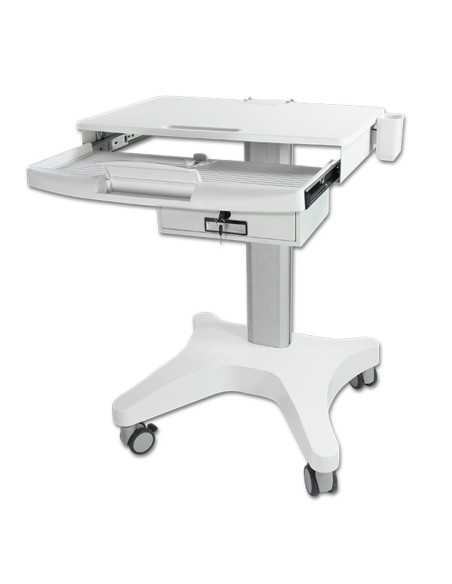 Carrito para Escaner Intraorral con 4 Enchufes y Cajón de Mestra