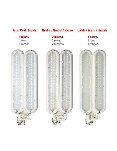 Lámpara LED Doble (V) Brazo Articulado de Mestra