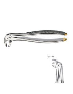 Fórceps de Extracción Diamantados Raíces Inferiores Carl Martin