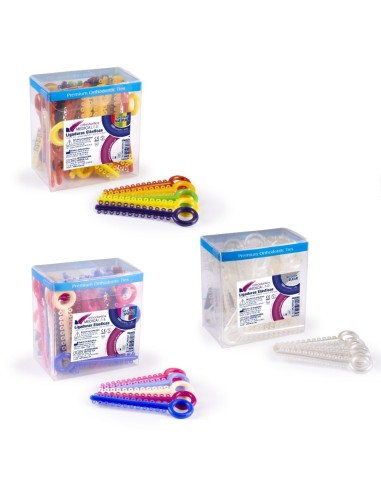 Ligaduras ML Elásticas Sin Látex Surtido Caja 1008 uds Medicaline