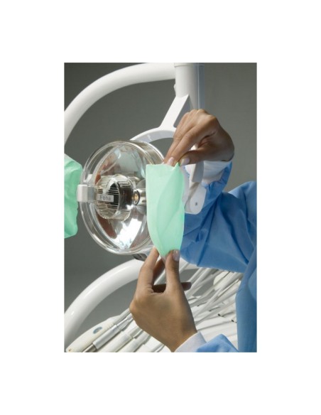 Cubremanillas Lámpara y Reposabrazos con Elástico, 120 uds Verde Omnia