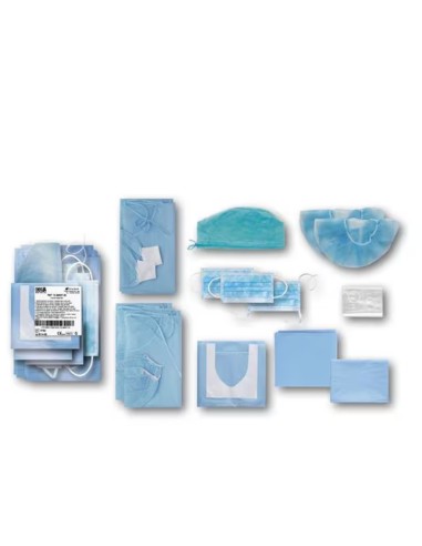 Set Protección Básico Cirugía 13 piezas, Caja con 8 unidades, Omnia