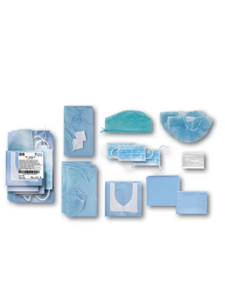 Set Protección Básico Cirugía 13 piezas, Caja con 8 unidades, Omnia