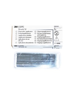 Aplicador Mediano Pincel Desechable Gris 50 unidades 3M