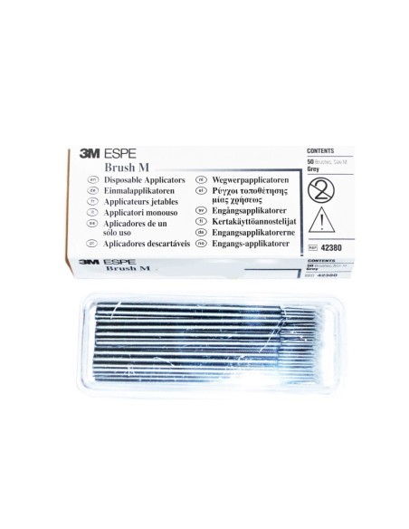Aplicador Mediano Pincel Desechable Gris 50 unidades 3M