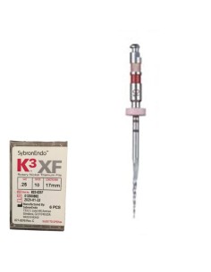 Limas Rotatorias K3XF Ni-Ti .25 Conicidad .10 L 17 mm 6 uds Kerr Hawe