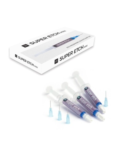 Super Etch Intro Kit Grabador Ácido Fosfórico 37% 3 jeringas 2ml + puntas SDI