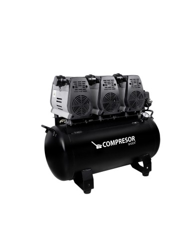 Compresor de Aire 60 Litros hasta 3  Equipos Dentales Bader