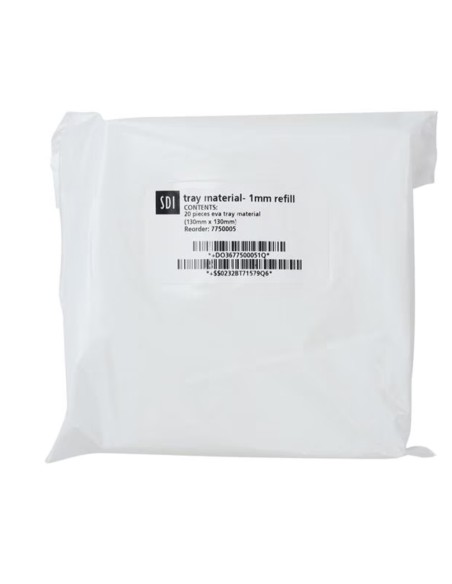 Planchas Blanqueamiento Tray Material EVA 1mm Cuadrada reposición 20 unidades SDI