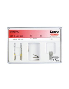 Unimetric Demo Kit 208 Fresas + Poste + Llave Maillefer
