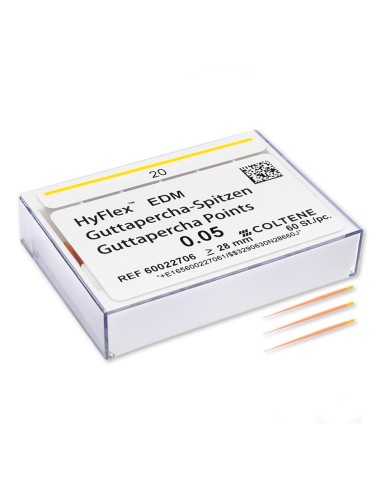 HyFlex EDM Guttapercha Conicidad 05 N. 20 Caja 60 uds Roeko Coltène
