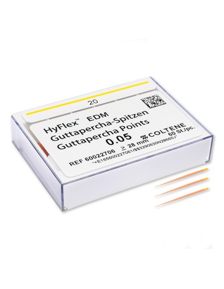 HyFlex EDM Guttapercha Conicidad 05 N. 20 Caja 60 uds Roeko Coltène