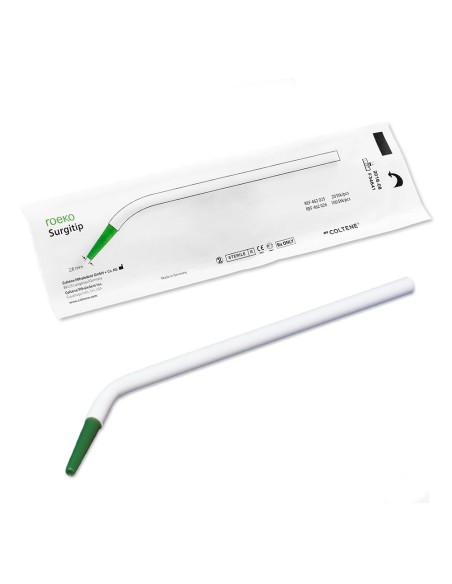 Surgitip Cánula de Aspiración 2,8mm Estéril Caja 100 uds + Adaptador Roeko Coltène
