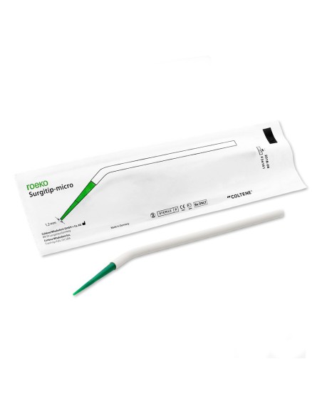 Surgitip Micro Cánula de Aspiración 1,2mm Estéril 100 uds + Adaptador Roeko