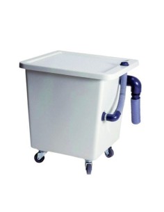 Decantadora 70L con Ruedas, para Recortadora, Fibra de Vidrio, Mestra