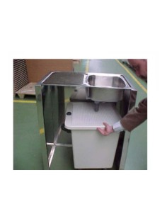 Decantadora 70L con Ruedas, para Recortadora, Fibra de Vidrio, Mestra 2