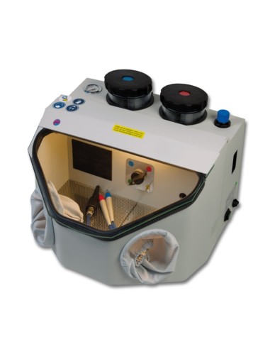 Chorreadora de Arena Constellation Painted con LED, Pistola de Soplado y 2 Vasos Mestra