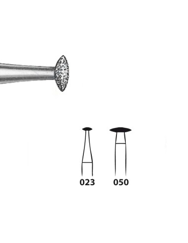 Fresa Diamante Laboratorio 825.104 Lenteja Pieza de Mano 5 uds Komet