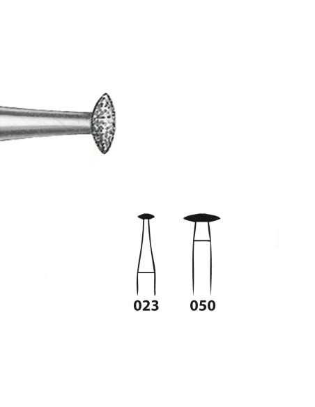Fresa Diamante Laboratorio 825.104 Lenteja Pieza de Mano 5 uds Komet