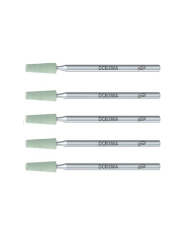 Abrasivo Diamante DCB3MA.104.040 Cono Grano Medio Laboratorio 5 unidades Komet