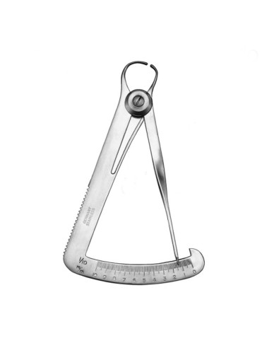Iwanson Calibrador Decimal para Cera, 10 cm Laboratorio Carl Martin