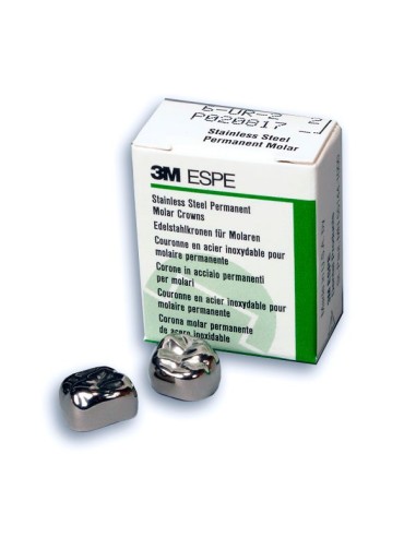 Coronas de Acero Inoxidable Ni-Chro Molares Permanentes 5u.