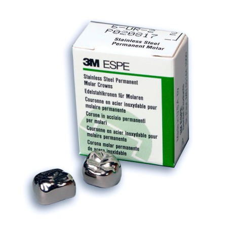 Coronas de Acero Inoxidable Ni-Chro Molares Permanentes 5u.