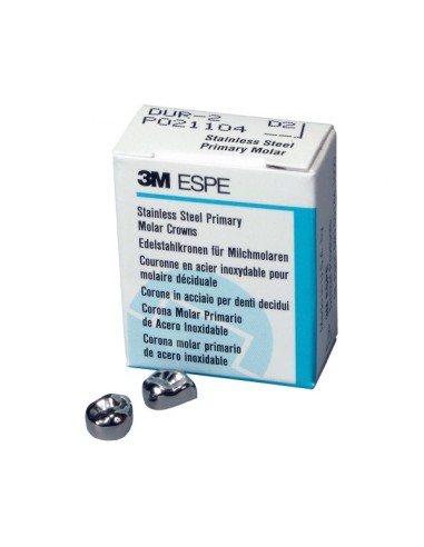 Coronas de Acero Inoxidable Ni-Chro de Dentición Primaria 5u.