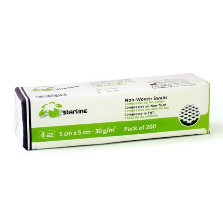 Gasas No Estériles 30g/m2 5x5 200u.