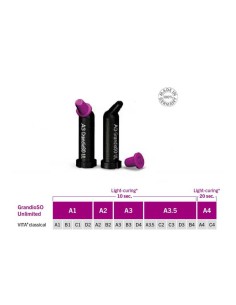 GrandioSO Unlimited Composite Universal de 4 mm Trial Pack 10 Caps 0,3g + Futurabond U SingleDose VOCO 2