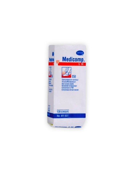 Gasas Medicomp S 30 10x10cm NO Estériles 30g 4 capas 100 uds IVF Hartmann