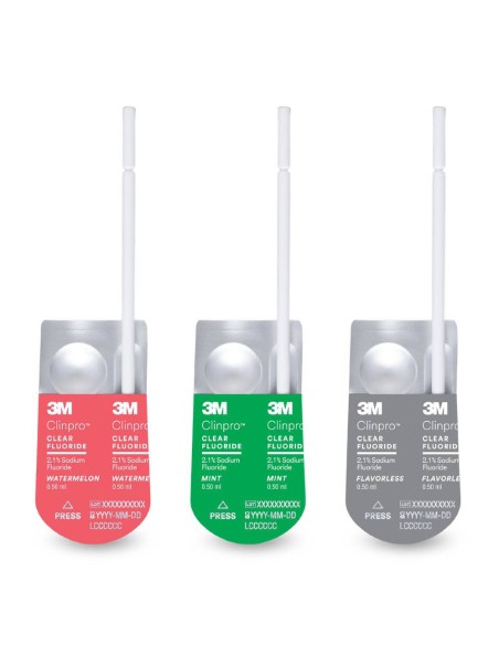 Clinpro Clear Tratamiento de Flúor, Solución al 2,1% 50 monodosis 0,5ml de 3M Espe