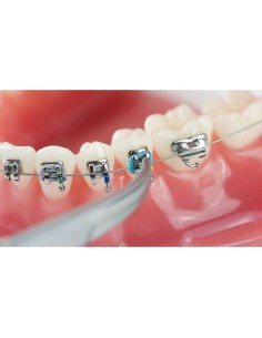 Instrumento para Ligaduras Portaagujas Punta Fina Curvada (Lingual) 14 cm Carl Martin 2