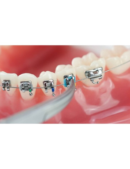 Instrumento para Ligaduras Portaagujas Punta Fina Curvada (Lingual) 14 cm Carl Martin