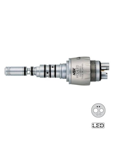 Acoplamiento NSK KCL-LED para KaVo MultiFlex Lux, Conexión Midwest 6