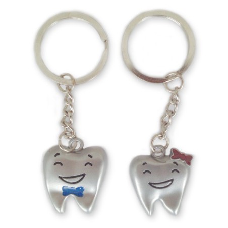Llavero Pareja de Molar Metálico