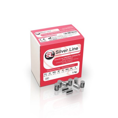 Aleación Cromo-Cobalto para ceramica 1kg de Silver Line