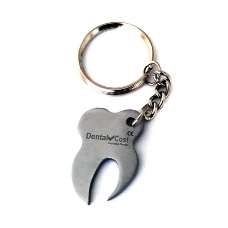 Llavero de Diseño Molar de Acero