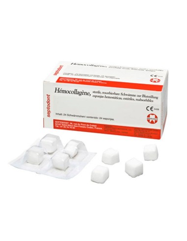 Hemocollagene Colágeno Esponjas Hemostáticas 24 uds. de Septodont
