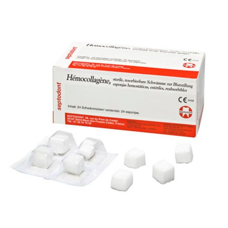 Hemocollagene Colágeno Esponjas Hemostáticas 24 uds. de Septodont