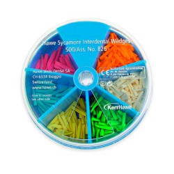 Surtido de Cuñas Interdentales Hawe con Dispensador 500uds