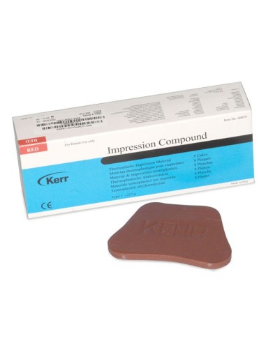 Godiva Impresión Termoplástica en Planchas Base 8uds. de Kerr