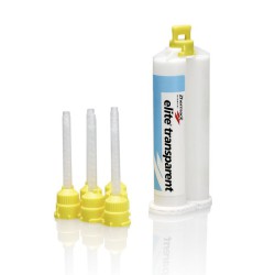 Elite Transparent Silicona Cartucho 50ml. + Acc. de Zhermack.