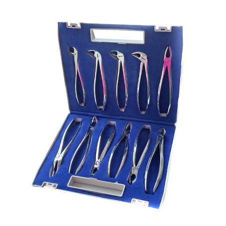 Juego de 11 Fórceps con Estuche