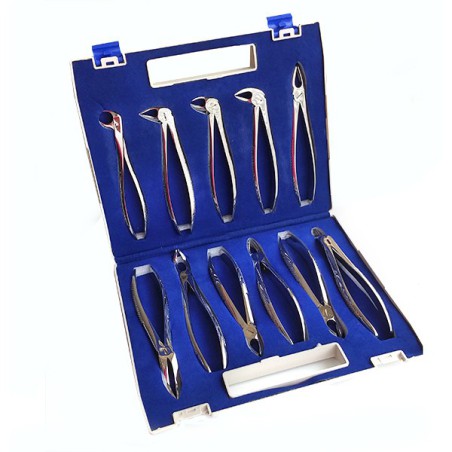 Juego de 11 Fórceps con Estuche