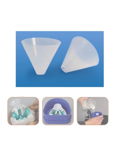 Embudo de Colado de Plástico 150u.