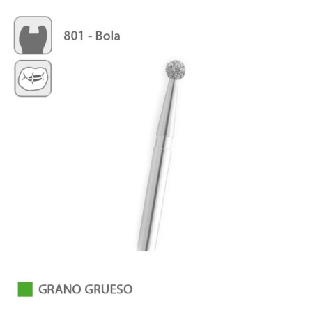 Fresa Diamante Bola 801 Grano Grueso FG